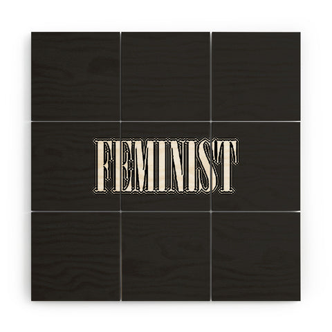 EnvyArt Feminist Wood Wall Mural