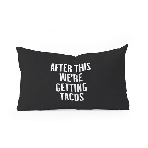 EnvyArt Getting Tacos Oblong Throw Pillow