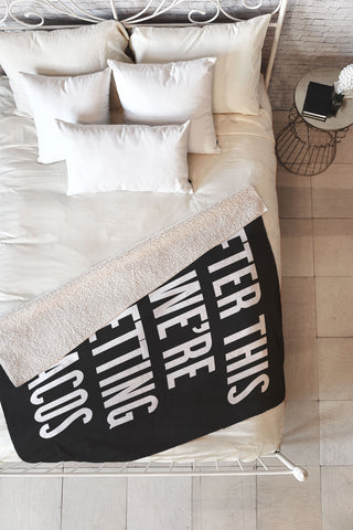 EnvyArt Getting Tacos Fleece Throw Blanket