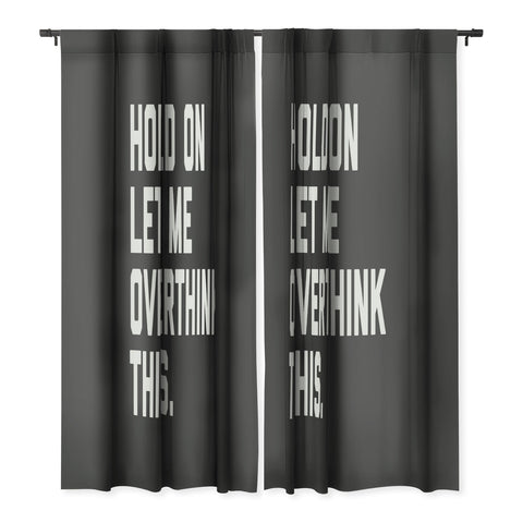 EnvyArt Hold On Overthink This Blackout Non Repeat