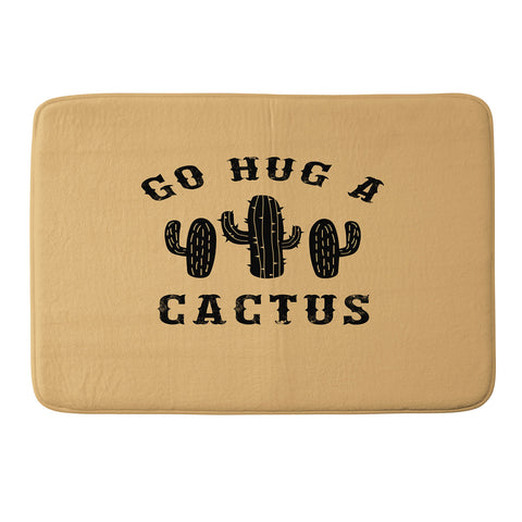 EnvyArt Hug A Cactus Memory Foam Bath Mat
