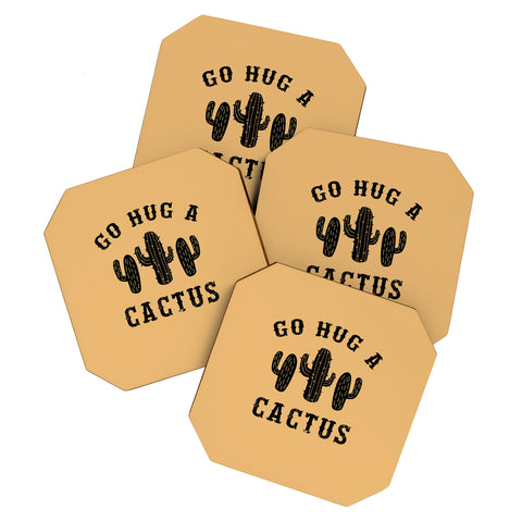EnvyArt Hug A Cactus Coaster Set