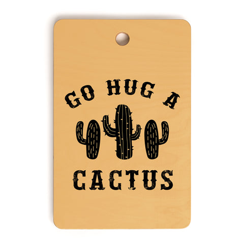 EnvyArt Hug A Cactus Cutting Board Rectangle