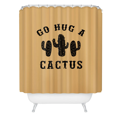 EnvyArt Hug A Cactus Shower Curtain