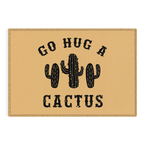 EnvyArt Hug A Cactus Outdoor Rug