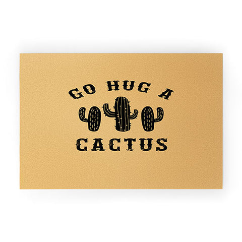 EnvyArt Hug A Cactus Welcome Mat