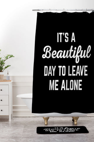 EnvyArt Its A Beautiful Day Shower Curtain And Mat