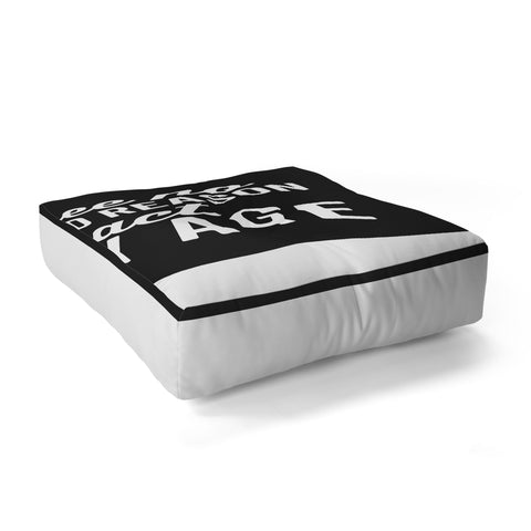 EnvyArt Reason Act My Age Floor Pillow Square