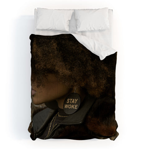 EricaGenece Stay Woke Comforter