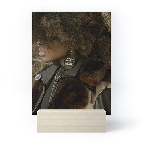 EricaGenece Stay Woke Mini Art Print