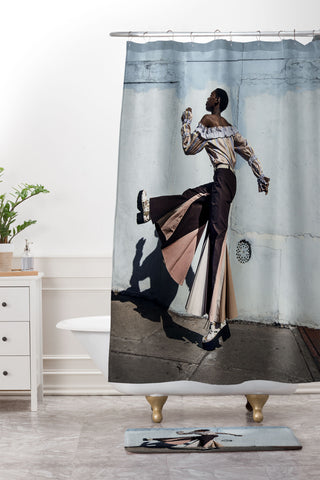 EricaGenece Step Away Shower Curtain And Mat