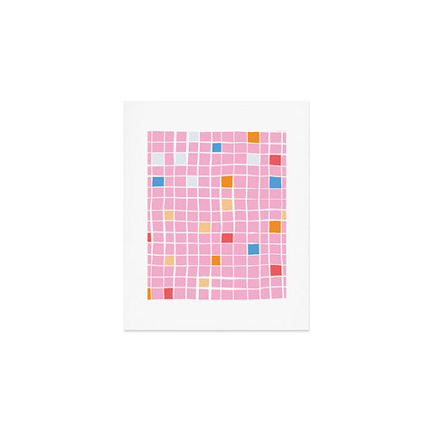 Erika Stallworth Modern Mosaic Pink Art Print