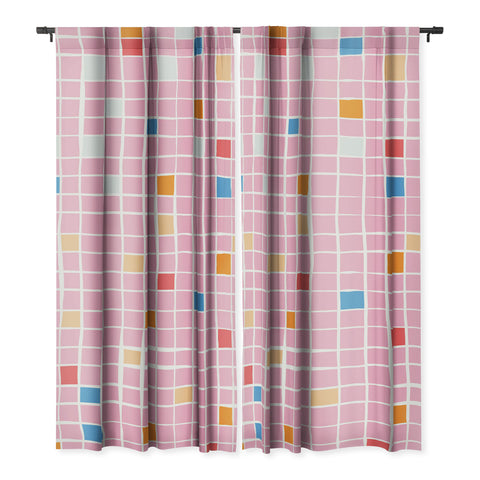 Erika Stallworth Modern Mosaic Pink Blackout Non Repeat