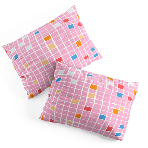 Erika Stallworth Modern Mosaic Pink Pillow Shams
