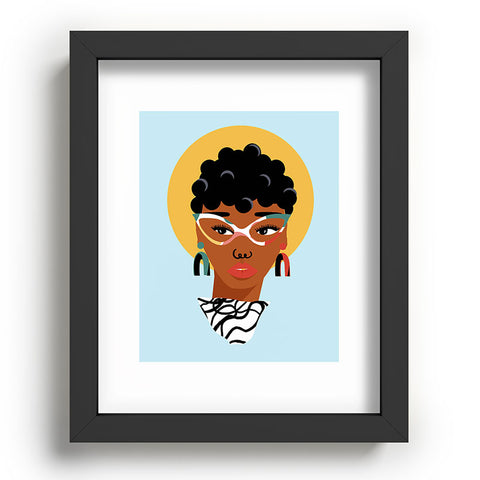 Erika Stallworth Natural Hair Lady Recessed Framing Rectangle