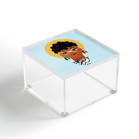Erika Stallworth Natural Hair Lady Acrylic Box