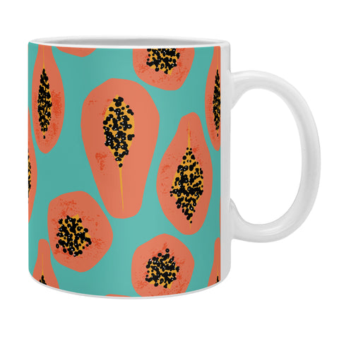 Erika Stallworth Papaya Sky Tropical Fruit Coffee Mug