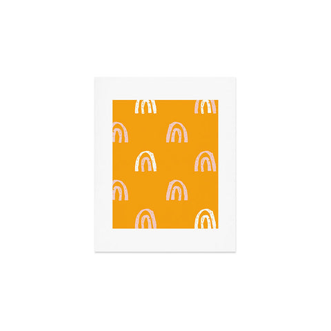 Erika Stallworth Pink Mango Rainbow Pattern Art Print