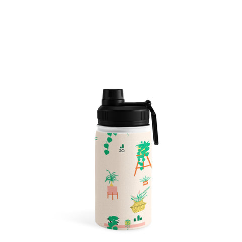 Erika Stallworth Plant Lady Scandinavian Apartment Peach Water Bottle