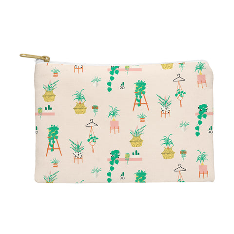 Erika Stallworth Plant Lady Scandinavian Apartment Peach Pouch