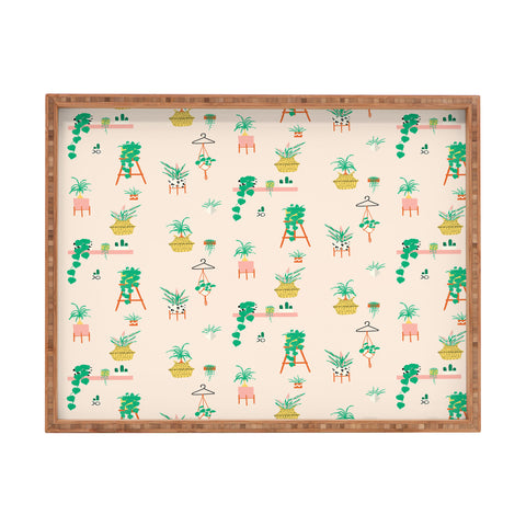 Erika Stallworth Plant Lady Scandinavian Apartment Peach Rectangular Tray