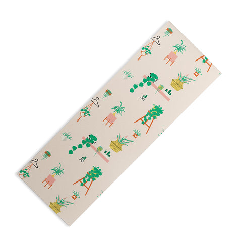 Erika Stallworth Plant Lady Scandinavian Apartment Peach Yoga Mat