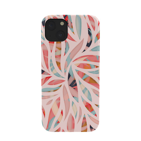 evamatise Abstract Boho Bamboo Leaves Colorful Tribal Pattern Phone Case