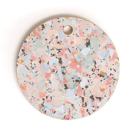 evamatise Abstract Chaos I Cutting Board Round