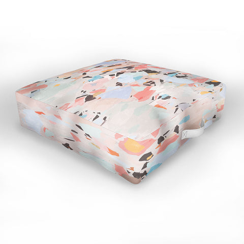 evamatise Abstract Chaos I Outdoor Floor Cushion