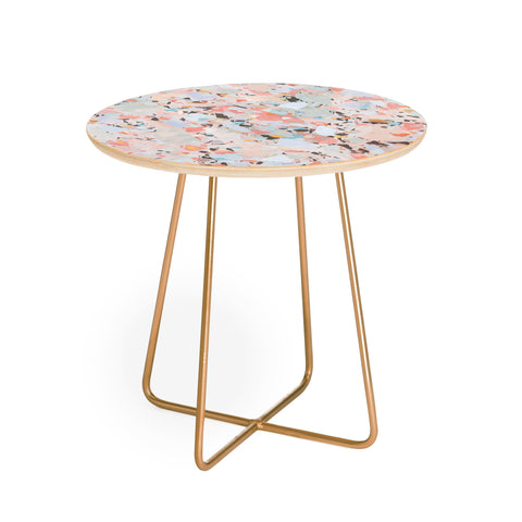evamatise Abstract Chaos I Round Side Table