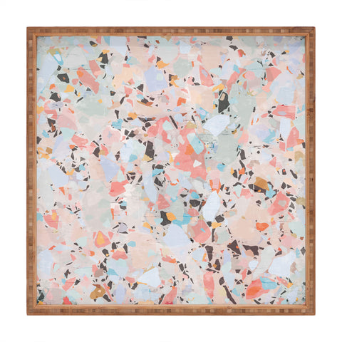 evamatise Abstract Chaos I Square Tray