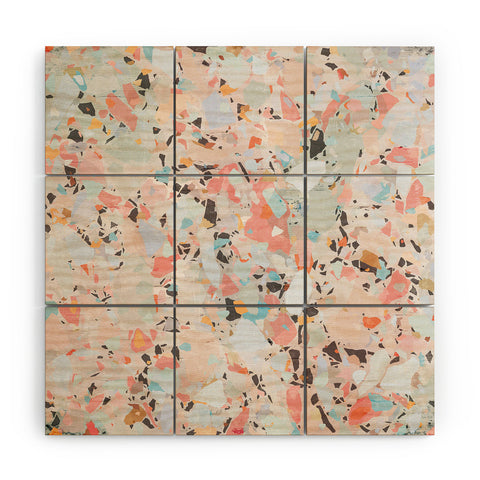 evamatise Abstract Chaos I Wood Wall Mural