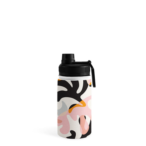 evamatise Abstract Modern Shapes Mid Century Water Bottle