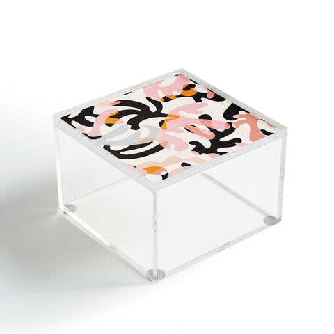 evamatise Abstract Modern Shapes Mid Century Acrylic Box