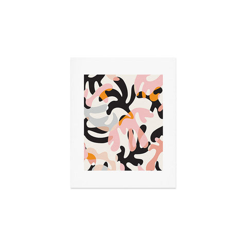 evamatise Abstract Modern Shapes Mid Century Art Print