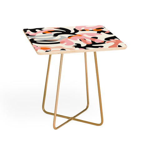 evamatise Abstract Modern Shapes Mid Century Side Table