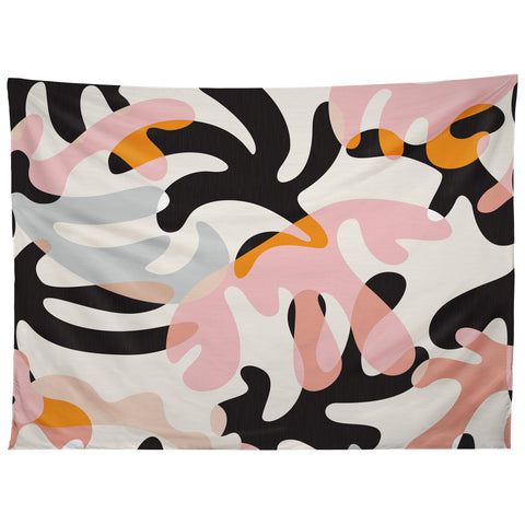 evamatise Abstract Modern Shapes Mid Century Tapestry