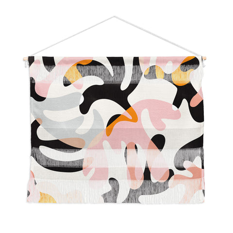 evamatise Abstract Modern Shapes Mid Century Wall Hanging Landscape