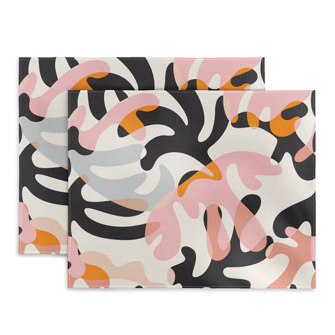 evamatise Abstract Modern Shapes Mid Century Placemat