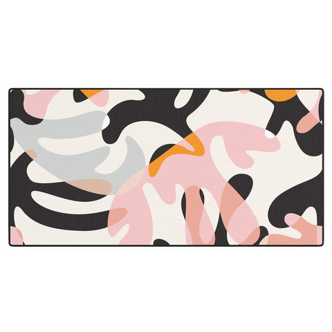 evamatise Abstract Modern Shapes Mid Century Desk Mat