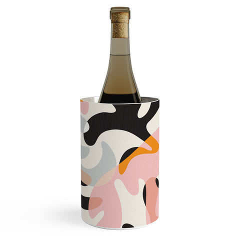 evamatise Abstract Modern Shapes Mid Century Wine Chiller