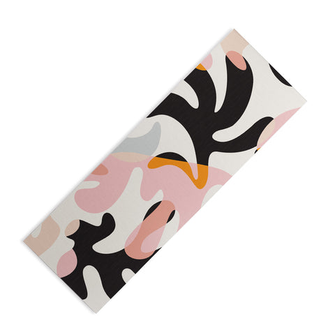 evamatise Abstract Modern Shapes Mid Century Yoga Mat