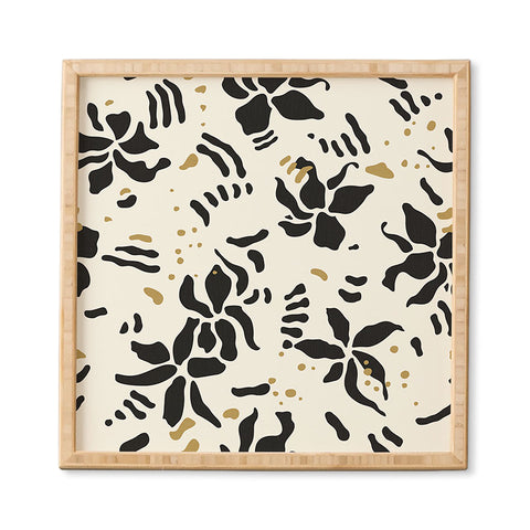 evamatise Abstract Spider Orchids Framed Wall Art