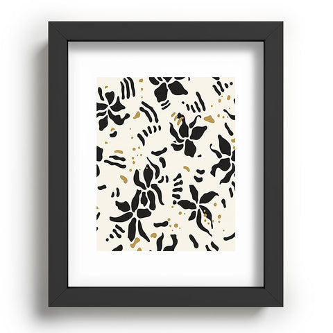 evamatise Abstract Spider Orchids Recessed Framing Rectangle