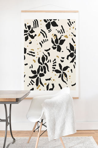 evamatise Abstract Spider Orchids Art Print And Hanger