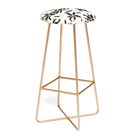 evamatise Abstract Spider Orchids Bar Stool