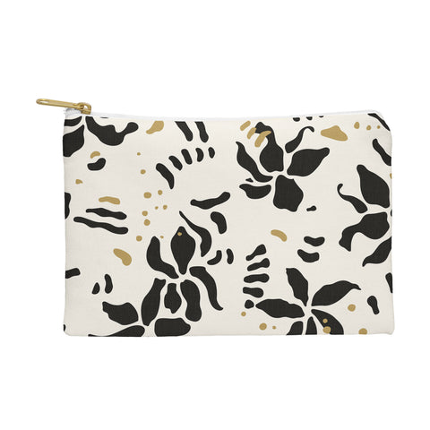 evamatise Abstract Spider Orchids Pouch