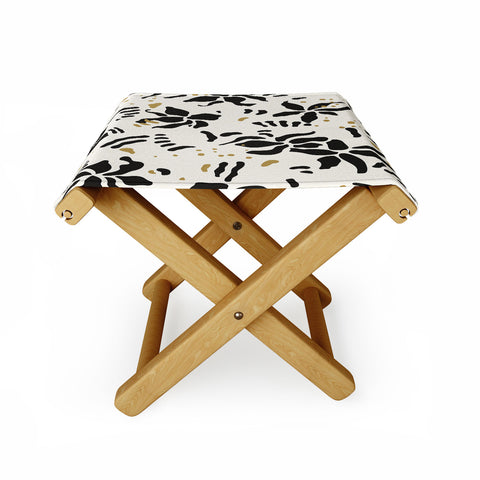 evamatise Abstract Spider Orchids Folding Stool