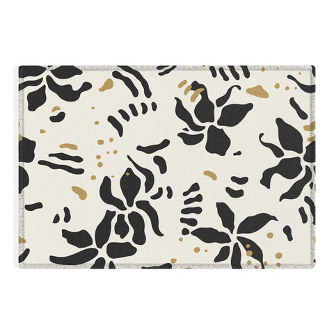 evamatise Abstract Spider Orchids Outdoor Rug