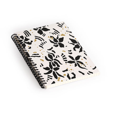 evamatise Abstract Spider Orchids Spiral Notebook